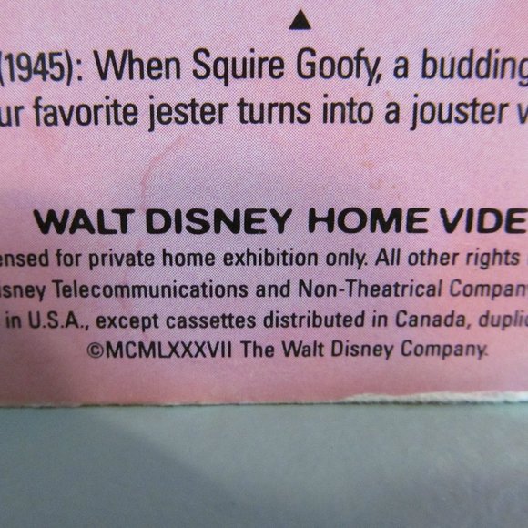 Walt Disney Vtg Here's Mickey Mouse & Here's Goofy 2 VHS Tapes - Picture 9 of 11